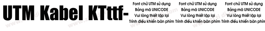 UTM Kabel KTttf字体转换